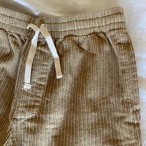 Tan Corduroy drawstring pants by Rhythm